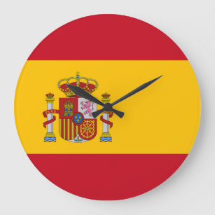 Reloj Redondo Grande Bandera de España