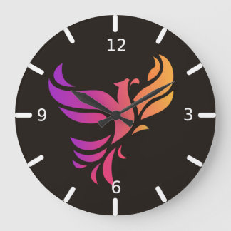 Reloj Redondo Grande Bandera de fénix reloj grande