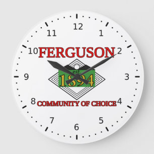 Reloj Redondo Grande Bandera de Ferguson, Misuri