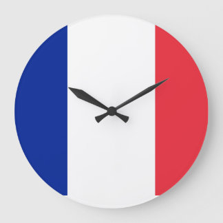Reloj Redondo Grande Bandera de Francia