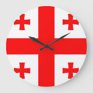 Reloj Redondo Grande Bandera de Georgia