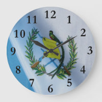 Bandera de Guatemala con símbolo del quetzal