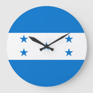 Reloj Redondo Grande Bandera de Honduras