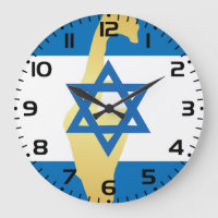 Bandera de Israel y emblema de la estrella azul de