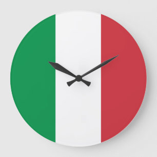 Reloj Redondo Grande Bandera de Italia