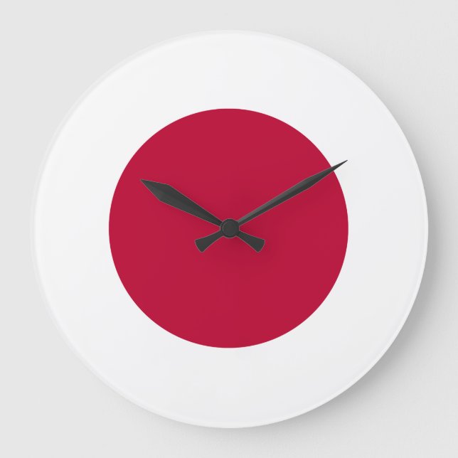 Reloj Redondo Grande Bandera de Japón (japonesa) (Anverso)