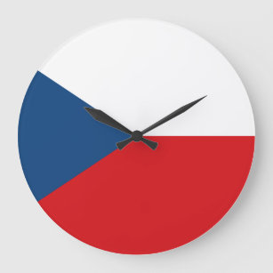 Reloj Redondo Grande Bandera de la República Checa