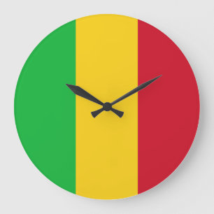 Reloj Redondo Grande Bandera de Mali