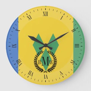 Reloj Redondo Grande Bandera de San Vicente