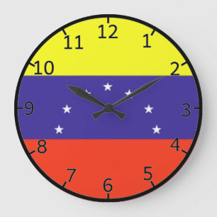 Reloj Redondo Grande Bandera de Venezuela
