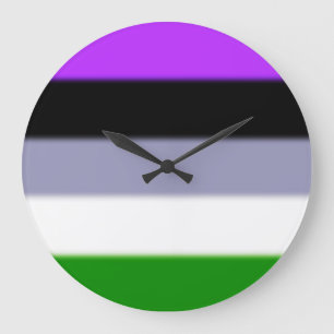 Reloj Redondo Grande Bandera del Orgullo Géneer Caída