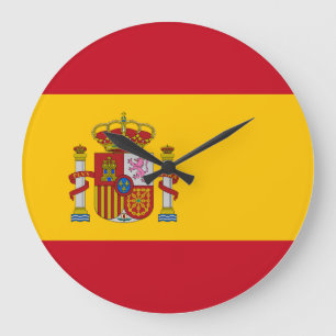 Reloj Redondo Grande Bandera española