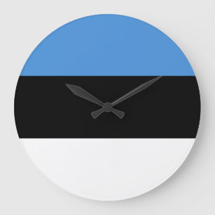 Reloj Redondo Grande Bandera estonia