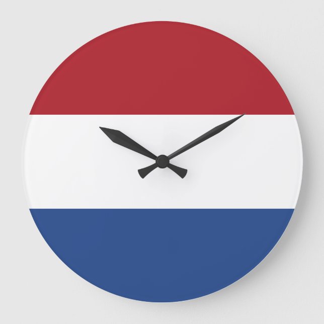 Reloj Redondo Grande Bandera holandesa (Anverso)