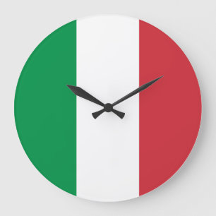 Reloj Redondo Grande Bandera italiana