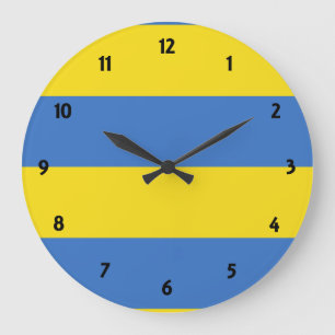Reloj Redondo Grande bandera ucraniana