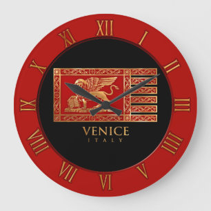 Reloj Redondo Grande Bandera veneciana