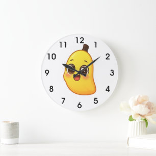 Reloj Redondo Grande Banini – Personaje de Banana Kawaii Lindo