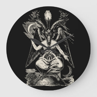 Reloj Redondo Grande Baphomet
