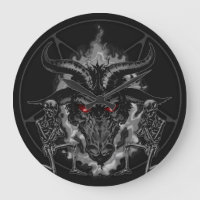 Baphomet Pentagram Negro Metalizado