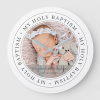 Baptismo sagrado Sencillo marco moderno foto Perso