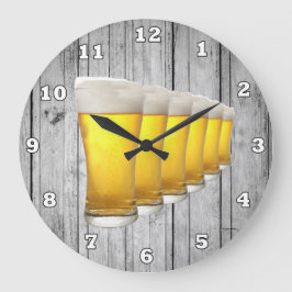 Reloj Redondo Grande Bar de cerveza Cute faux
