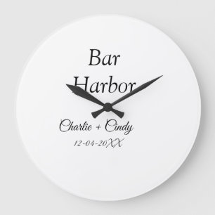 Reloj Redondo Grande Bar Harbour soltería boda de novias