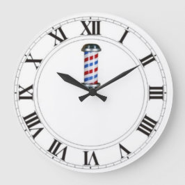 Reloj Redondo Grande Barbería de Personalizable/Reloj de pared de salón