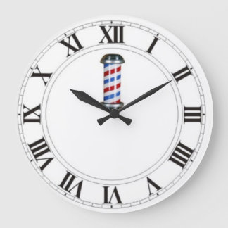 Reloj Redondo Grande Barbería de Personalizable/Reloj de pared de salón