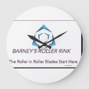 Reloj Redondo Grande Barney Roller Rink Wall Clock