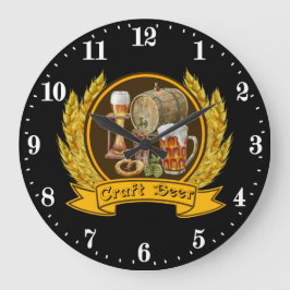 Reloj Redondo Grande barra de cerveza de arte fresco