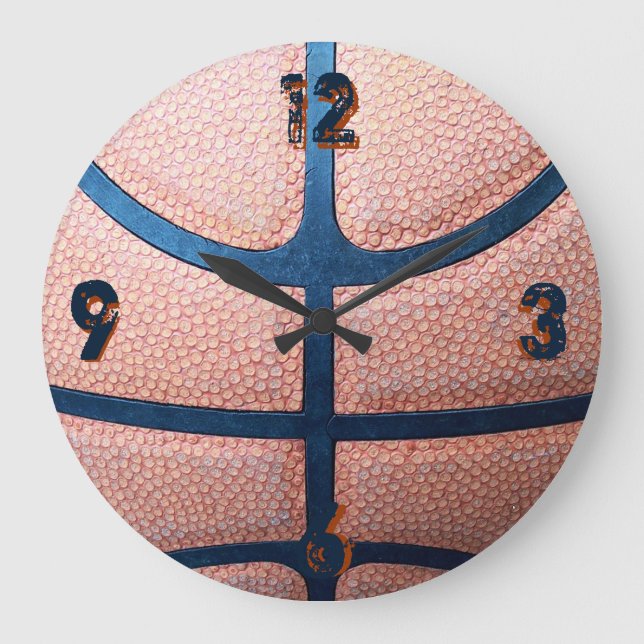 Reloj Redondo Grande Basketball (Anverso)