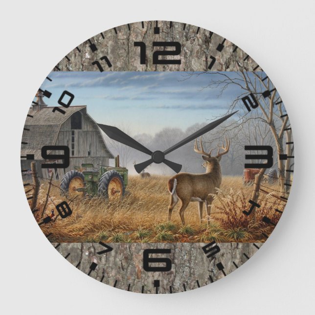 Reloj Redondo Grande Batalla De Los Bucks (Anverso)