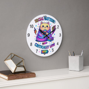 Reloj Redondo Grande Batería social críticamente...