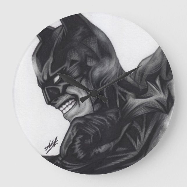 Reloj Redondo Grande Batman ~ Bruce Wayne (Anverso)