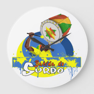 Reloj Redondo Grande BBaC Shirt Surdo Special K Samba Batucada Brasil
