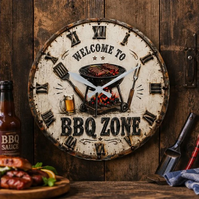 Reloj Redondo Grande BBQ Zone  Barbecue Grill (Subido por el creador)