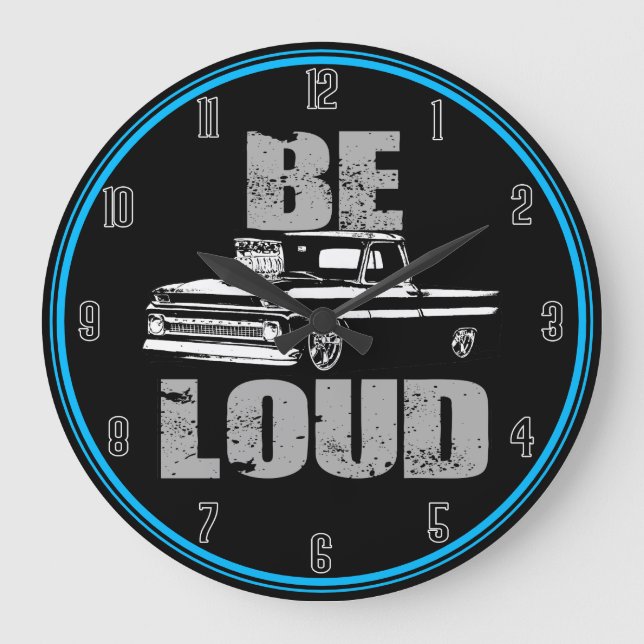 Reloj Redondo Grande Be loud Truck (Anverso)