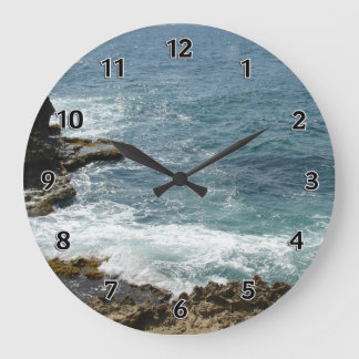 Reloj Redondo Grande Beach Meets Ocean
