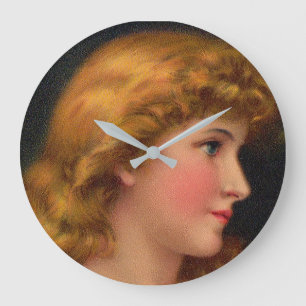 Reloj Redondo Grande beautiful 19th century woman