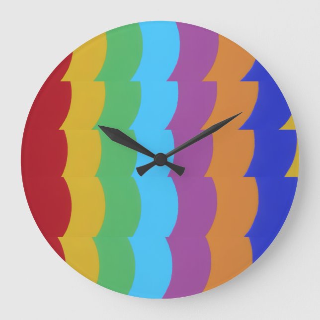 Reloj Redondo Grande Beautiful and Vibrant Colors! Large Clock (Anverso)