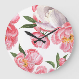 Reloj Redondo Grande Beautiful Roses