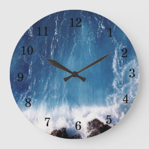 RELOJ REDONDO GRANDE "BEAUTIFUL WATERFALL" LARGE ROUND WALL CLOCK