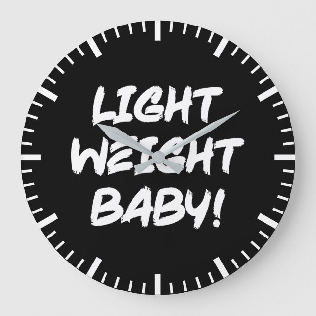 Reloj Redondo Grande Bebé de peso ligero - Ronnie Coleman Bodybuilding (Anverso)