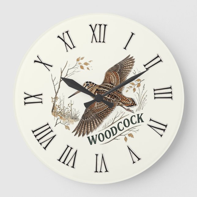 Reloj Redondo Grande Becada  (Anverso)