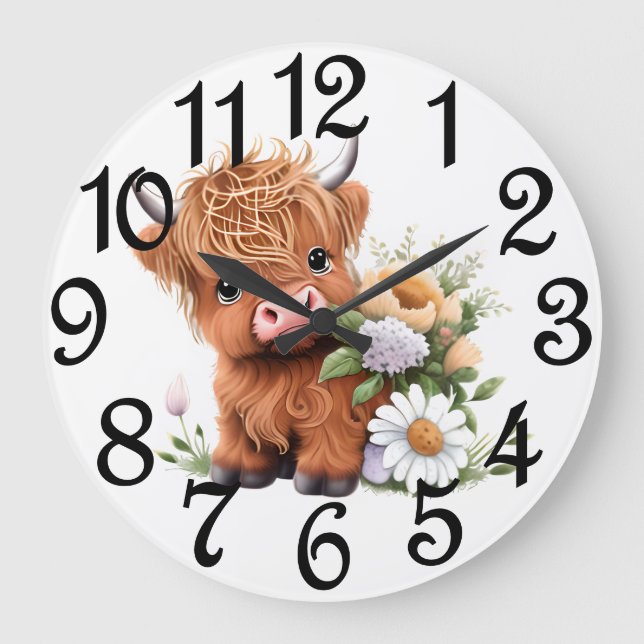 Reloj Redondo Grande Becerro Highland  (Anverso)