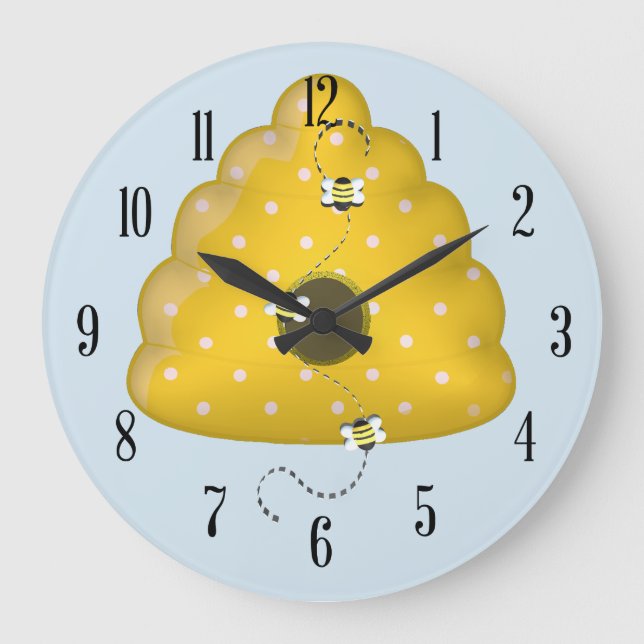 Reloj Redondo Grande Bee Guay Behive (Anverso)