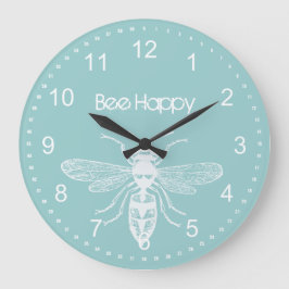 Reloj Redondo Grande Bee Happy
