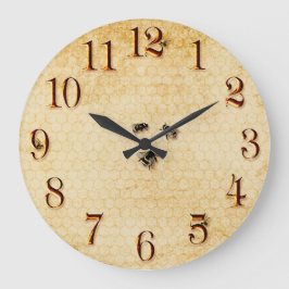 Reloj Redondo Grande Bees and Honeycomb