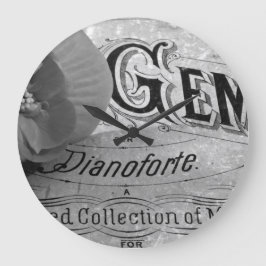 Reloj Redondo Grande Begonia Gems Pianoforte